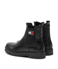 TOMMY HILFIGER TH JEANS Lederstiefeletten Schwarz - Damenschuhe - 3