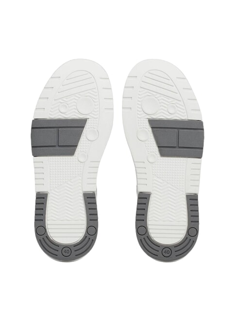 TOMMY JEANS Ledersneakers Wei&szlig;silber - Damenschuhe