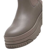 TOMMY HILFIGER TH JEANS  Hohe Stiefeletten aus Leder grau - Damenschuhe - 3