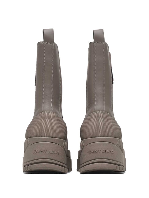 TH JEANS  Hohe Stiefeletten aus Leder grau - Damenschuhe