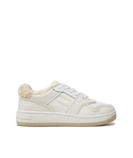 TOMMY HILFIGER TH JEANS Ledersneaker mit Applikation Ecru - Damenschuhe - 2