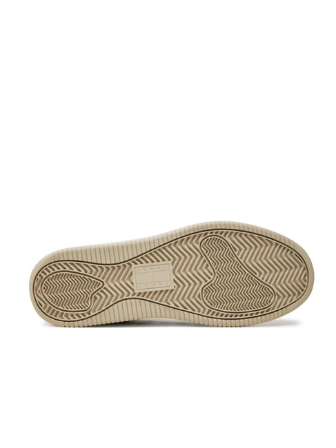 TH JEANS Ledersneaker mit Applikation Ecru - Damenschuhe
