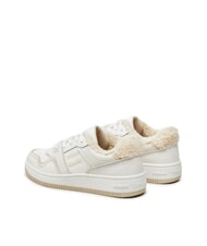TOMMY HILFIGER TH JEANS Ledersneaker mit Applikation Ecru - Damenschuhe - 4
