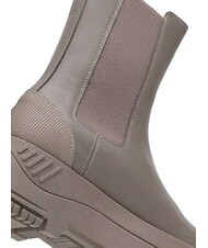 TOMMY HILFIGER TH JEANS  Hohe Stiefeletten aus Leder grau - Damenschuhe - 4