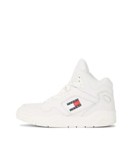 TOMMY HILFIGER TJW NEW BASKET MC Ledersneakers Ecru - Damenschuhe - 4