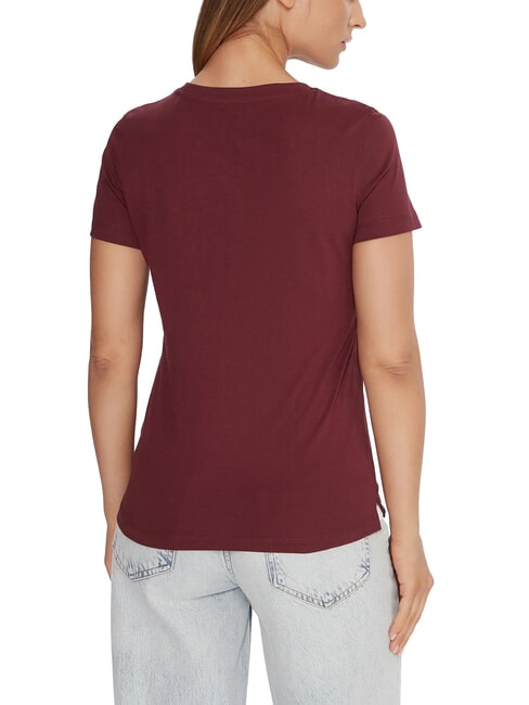 PEARLS LOVE TRIANGLE T-Shirt mit Print und Applikationen Rot-Noir - T-Shirts und Tops f&uuml;r Damen