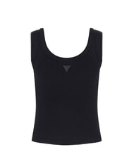 GUESS TRIANGLE PATCH Tanktop jetbla - T-Shirts und Tops f&uuml;r Damen - 3