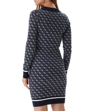 GUESS AUBREY Strickkleid 4 g Blau und Creme - Damenkleider - 2