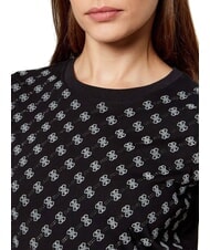 GUESS ALLOVER Baumwoll-T-Shirt jetbla - T-Shirts und Tops f&uuml;r Damen - 3