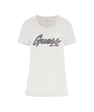 GUESS HOT FIX Baumwoll-T-Shirt ged&auml;mpfter Stein - T-Shirts und Tops f&uuml;r Damen - 4
