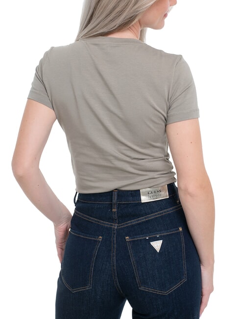 TRIANGLE FLOWERS Stretch-T-Shirt mit Aufdruck Salbeiblatt - T-Shirts und Tops f&uuml;r Damen