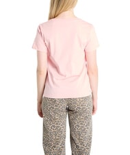 GUESS SS CN KRYSTAL TRIANGLE Kurzarm-T-Shirt mit Nieten und Strass rosa Perle - T-Shirts und Tops f&uuml;r Damen - 2