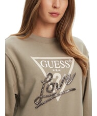 GUESS STUDDED LOVE Rundhals-Sweatshirt mit Nieten-Print Salbeiblatt - Sweatshirts Damen - 3