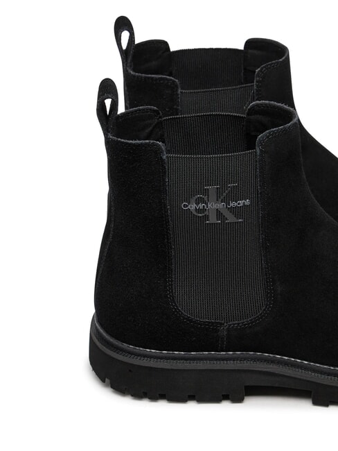 CK JEANS Wildlederstiefeletten Triple Black - Herrenschuhe
