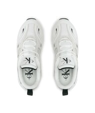 CALVIN KLEIN RETRO TENNIS Sneakers aus Mesh und Wildleder Wei&szlig; - Damenschuhe - 5