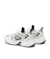 CALVIN KLEIN RETRO TENNIS Sneakers aus Mesh und Wildleder Wei&szlig; - Damenschuhe - 6