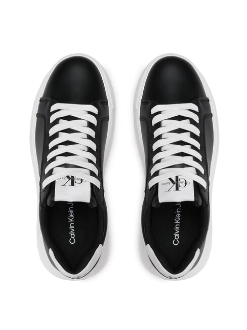 CK JEANS  Chunky Cupsole Turnschuhe aus Leder Schwarz - Damenschuhe