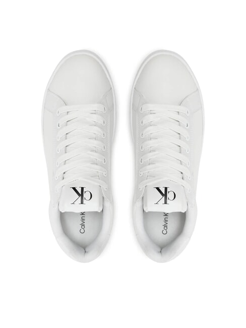 BOLD PLATF LOW Ledersneakers Wei&szlig; - Damenschuhe