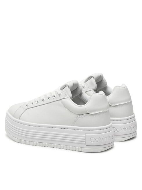 BOLD PLATF LOW Ledersneakers Wei&szlig; - Damenschuhe