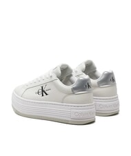 CALVIN KLEIN BOLD LOW LACE Plateau-Sneaker aus Leder Wei&szlig; - Damenschuhe - 6