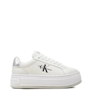 CALVIN KLEIN BOLD LOW LACE Plateau-Sneaker aus Leder Wei&szlig; - Damenschuhe - 2