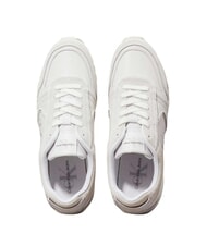 CALVIN KLEIN TOOTHY RUNNER Ledersneakers Wei&szlig; - Damenschuhe - 4