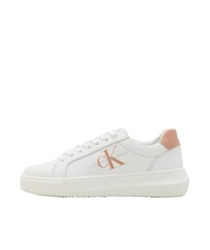 CALVIN KLEIN CK JEANS  Chunky Cupsole Turnschuhe aus Leder Wei&szlig; - Damenschuhe - 2
