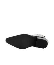 TOMMY HILFIGER TH COWBOY Texanische Stiefel aus gl&auml;nzendem Leder Schwarz - Damenschuhe - 6