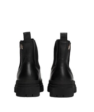 TOMMY HILFIGER TH Chelsea-Stiefeletten aus Leder Schwarz - Damenschuhe - 6