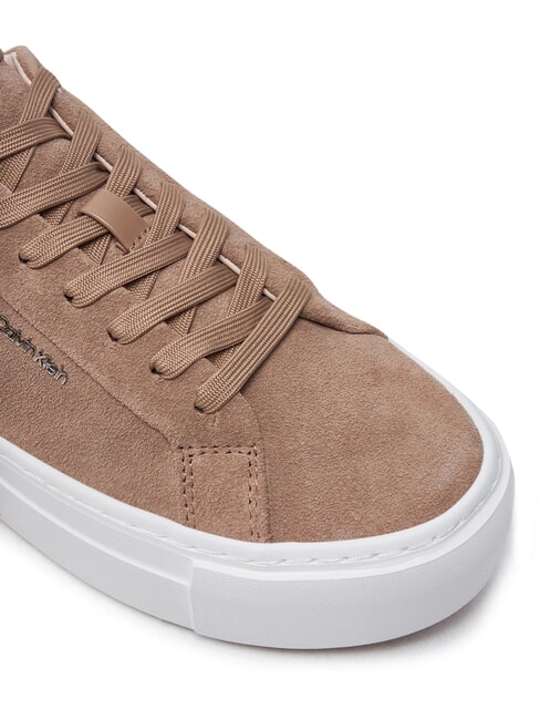 FLATFORM CUP LACE UP Sneaker aus Wildleder braun - Damenschuhe