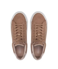CALVIN KLEIN FLATFORM CUP LACE UP Sneaker aus Wildleder braun - Damenschuhe - 4