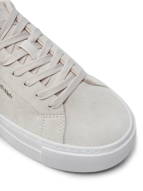 FLATFORM CUP LACE UP Sneaker aus Wildleder Beige - Damenschuhe