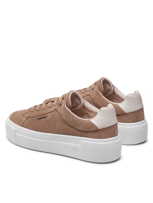 FLATFORM CUP LACE UP Sneaker aus Wildleder braun - Damenschuhe