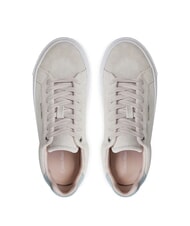 CALVIN KLEIN FLATFORM CUP LACE UP Sneaker aus Wildleder Beige - Damenschuhe - 4