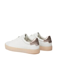 CALVIN KLEIN CUPSOLE LACE UP PEARL Ledersneakers Wei&szlig; - Damenschuhe - 5