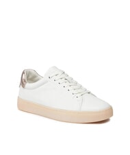 CALVIN KLEIN CUPSOLE LACE UP PEARL Ledersneakers Wei&szlig; - Damenschuhe - 3