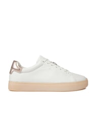 CALVIN KLEIN CUPSOLE LACE UP PEARL Ledersneakers - Damenschuhe