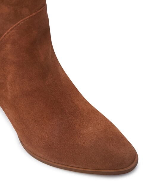 MID COWBOY Wildlederstiefel im Texanerstil braun - Damenschuhe