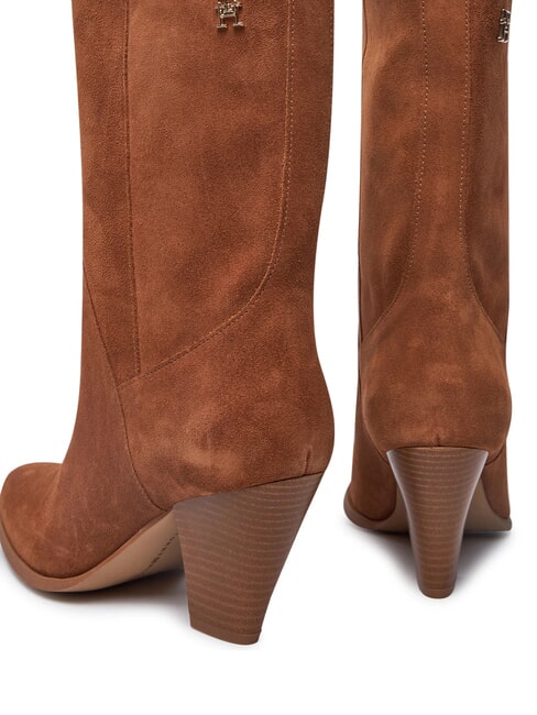 MID COWBOY Wildlederstiefel im Texanerstil braun - Damenschuhe