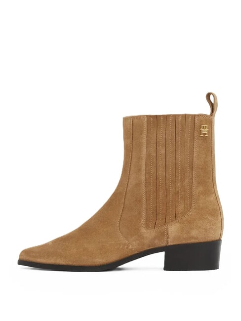 COWBOY CHELSEA Stiefeletten aus Wildleder mit spitzer Zehenpartie khaki - Damenschuhe