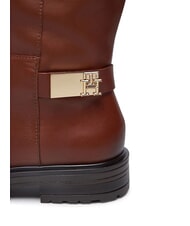 TOMMY HILFIGER TH Allti Lederstiefel Cognacbraun - Damenschuhe - 4