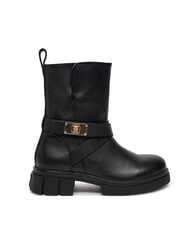TOMMY HILFIGER BIKER Lederstiefeletten mit Schnalle - Damenschuhe