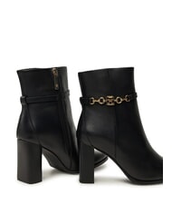 TOMMY HILFIGER TH CHAIN Lederstiefeletten Schwarz - Damenschuhe - 3