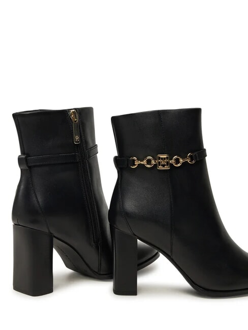 TH CHAIN Lederstiefeletten Schwarz - Damenschuhe