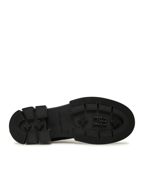 LACE -UP BIKE Schn&uuml;rstiefel aus Leder Schwarz - Damenschuhe