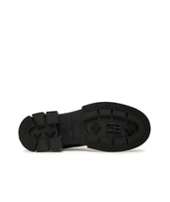 TOMMY HILFIGER LACE -UP BIKE Schn&uuml;rstiefel aus Leder Schwarz - Damenschuhe - 7