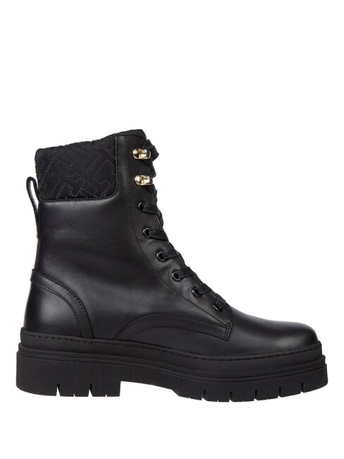 CLEATED LACE-UP Schn&uuml;rstiefeletten mit gepolstertem Schaft Schwarz - Damenschuhe