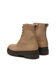 TOMMY HILFIGER BICOLOR Schn&uuml;rstiefel aus Leder Beige - Damenschuhe - 5