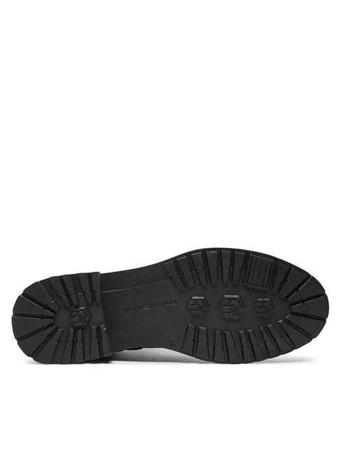 TH Niedrige Stiefeletten aus Wildleder und Leder Schwarz - Damenschuhe