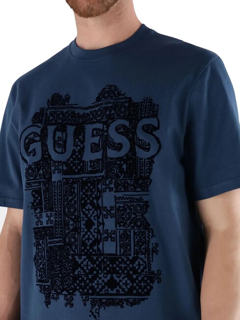 FLOCK Kurzarm-T-Shirt in regul&auml;rer Passform endloses Blau - Herren-T-Shirts